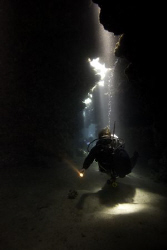 Karin in the caves. by Dray Van Beeck 